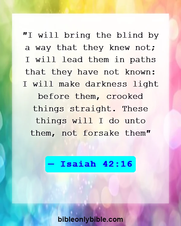 Bible Verses About Trusting God In Difficult Timess (Isaiah 42:16)