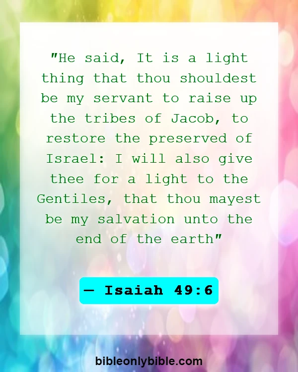 Bible Verses About Missions And Evangelism (Isaiah 49:6)