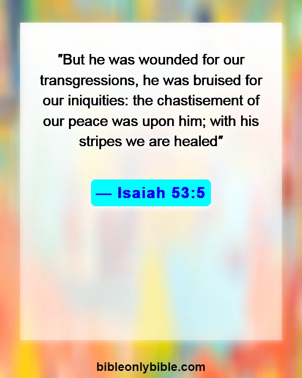 Bible Verses About Cross (Isaiah 53:5)