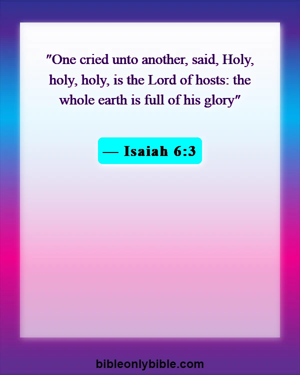 Bible Verses About Honoring God's Name (Isaiah 6:3)