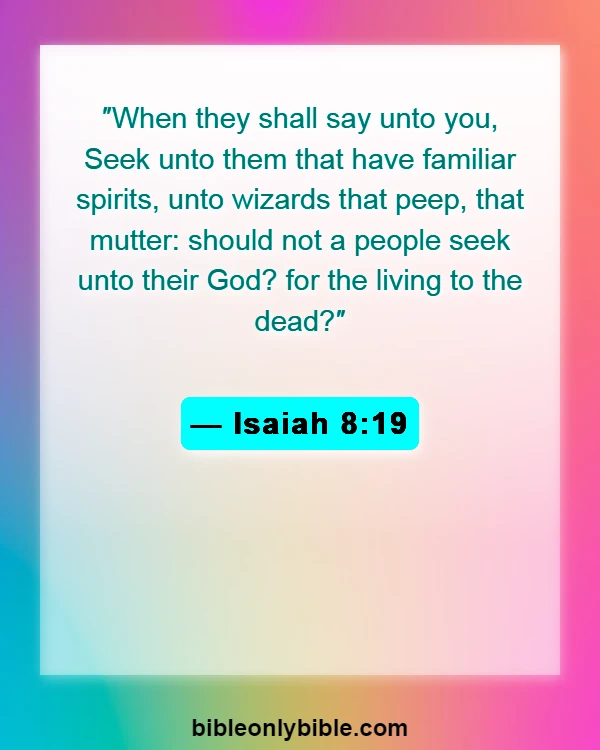 Bible Verses About Magic (Isaiah 8:19)