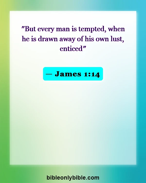 Bible Verses About Fight Evil Thoughts (James 1:14)
