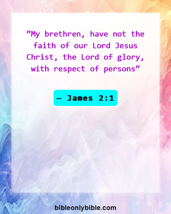 Bible Verses About Cultural Diversity (James 2:1)