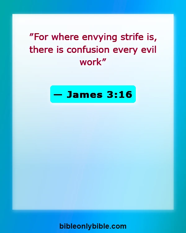 Bible Verses About Division (James 3:16)