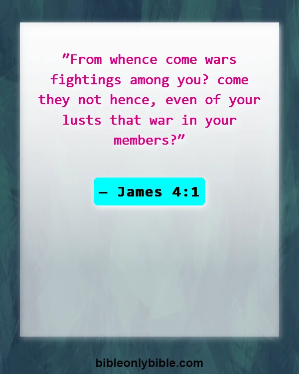 Bible Verses About Division (James 4:1)