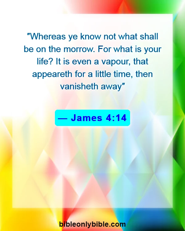 Bible Verses About Tuesday (James 4:14)