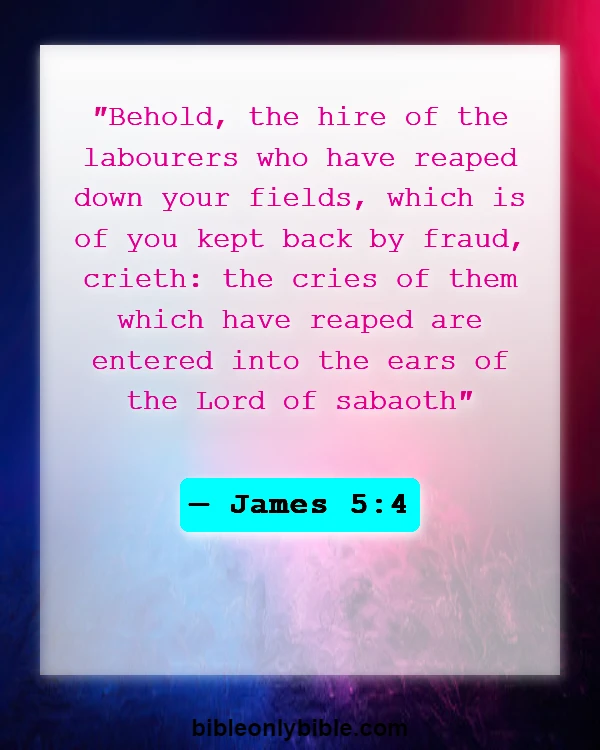 Bible Verses About Fraud (James 5:4)