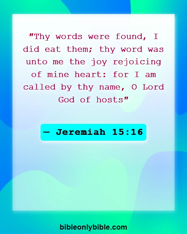 Bible Verses About God Of Angel Armies (Jeremiah 15:16)