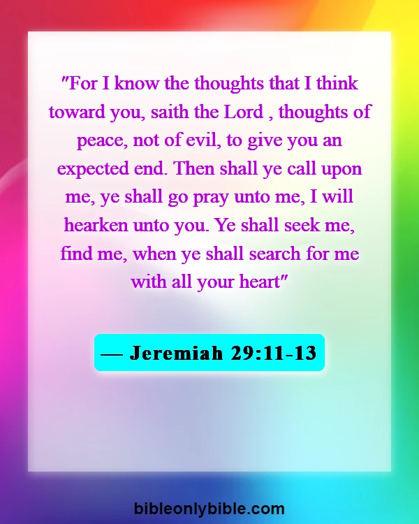 Bible Verses About Cheating And Lying (Jeremiah 29:11-13)
