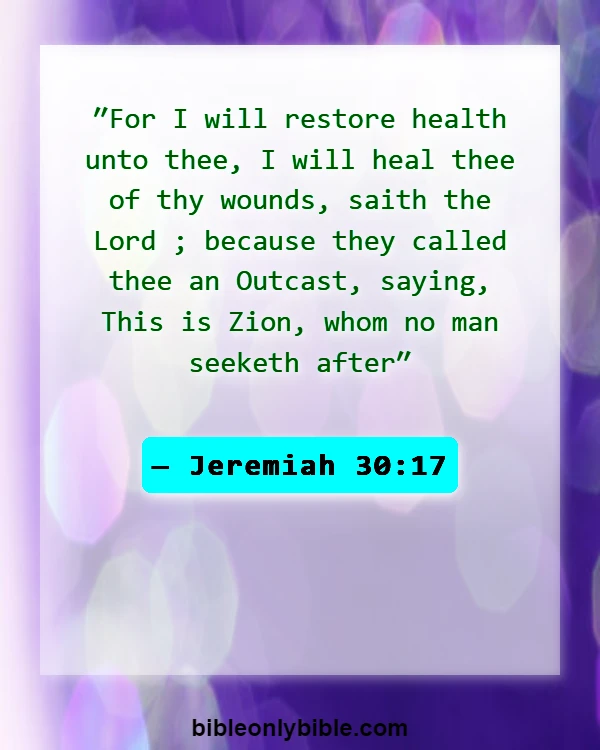 Bible Verses About Cheating And Forgiveness (Jeremiah 30:17)