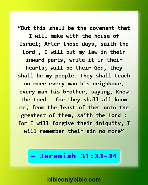 Bible Verses About No Religion Can Save You (Jeremiah 31:33-34)