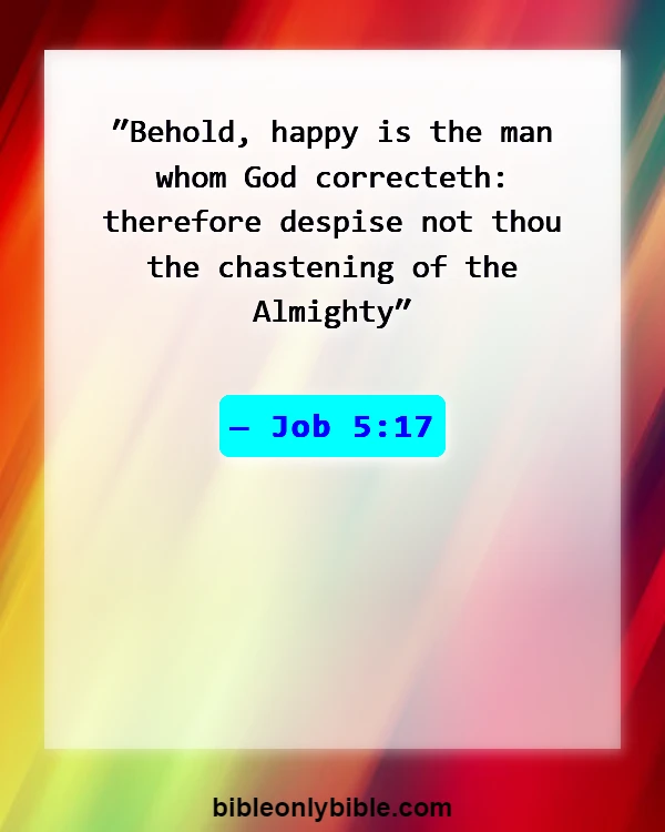 Bible Verses About Job Suffering (Job 5:17)