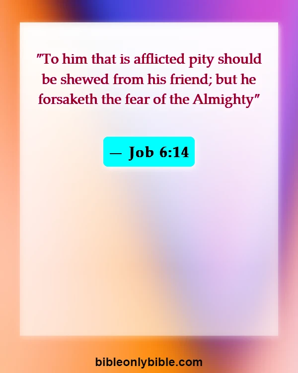 Bible Verses About Hurt By Friends (Job 6:14)