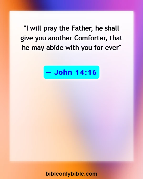 Bible Verses About God Will Never Leave You (John 14:16)