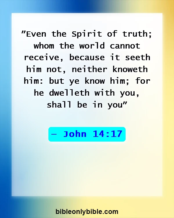 Bible Verses About Unbelievers Not Understanding (John 14:17)