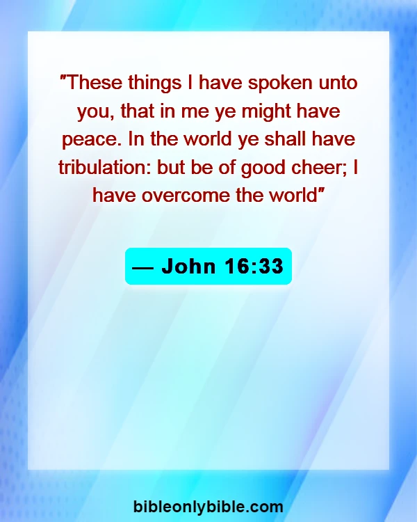 Bible Verses About Peace In The Presence Of God (John 16:33)