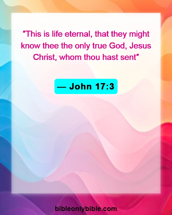 Bible Verses About Knowing God (John 17:3)