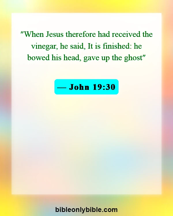 Bible Verses About Cross (John 19:30)