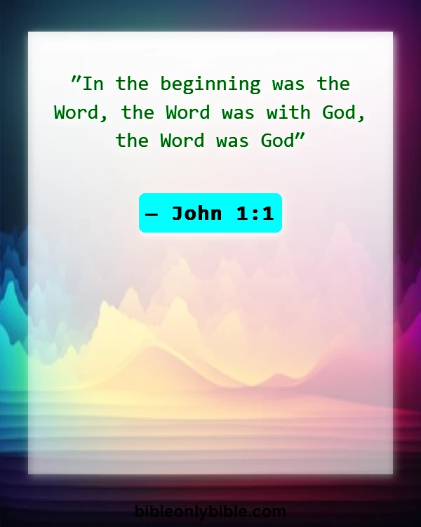 Bible Verses About Trinity (John 1:1)