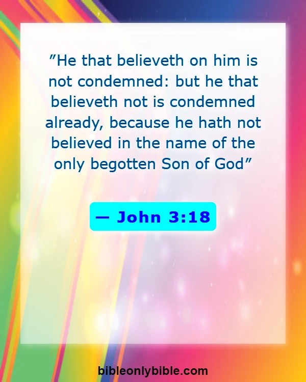 Bible Verses About Hell And The Lake Of Fire (John 3:18)