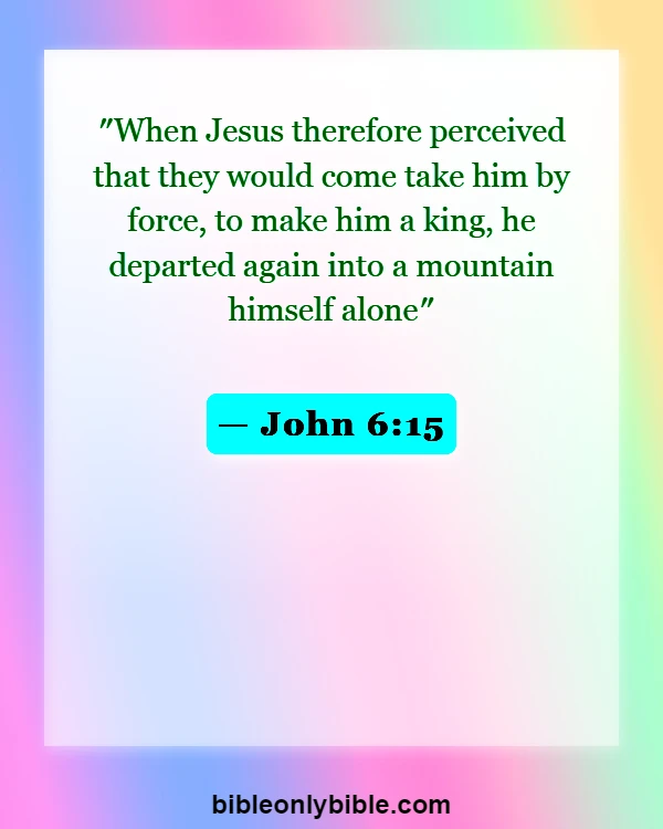Bible Verses About Mountains (John 6:15)