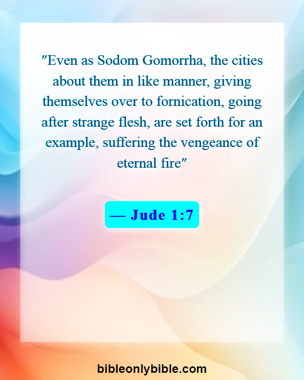 Bible Verses About Eternal Life In Hell (Jude 1:7)