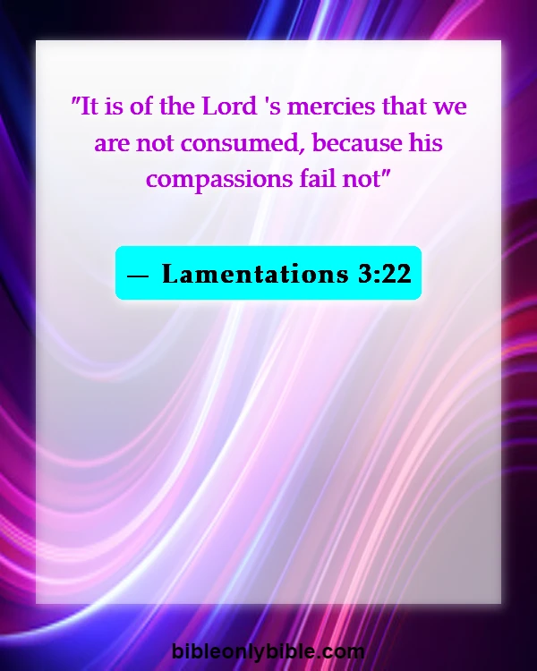 Bible Verses About Faithfulness And Commitment (Lamentations 3:22)