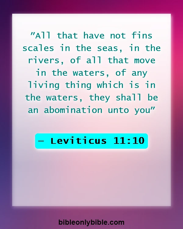 Bible Verses About Abomination (Leviticus 11:10)