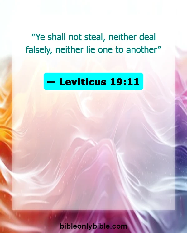 Bible Verses About Cheating And Lying (Leviticus 19:11)