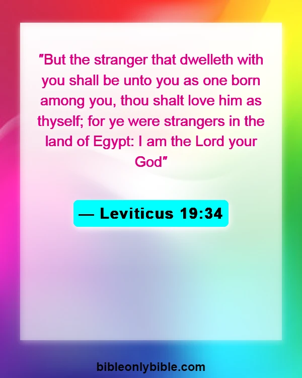 Bible Verses About Cultural Diversity (Leviticus 19:34)