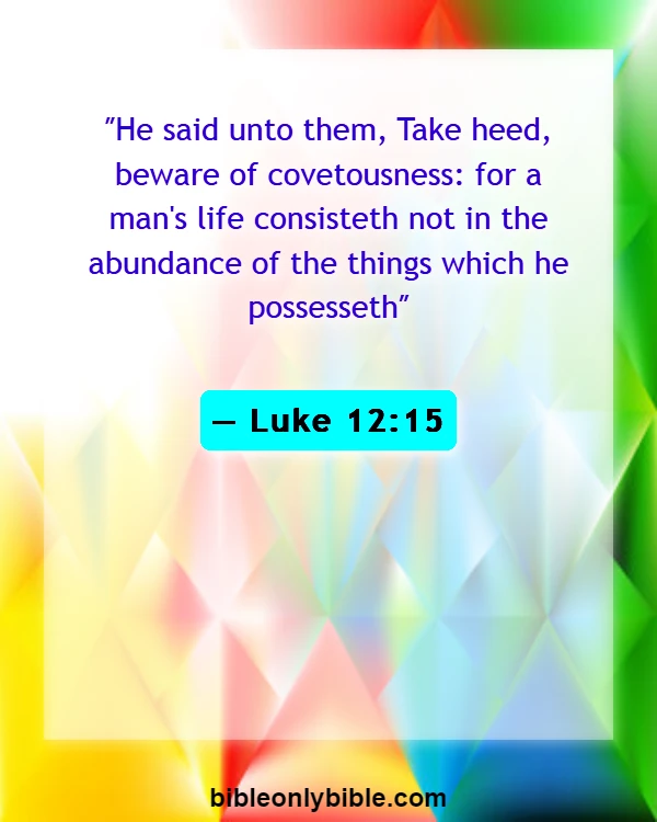 Bible Verses About Money Problems (Luke 12:15)