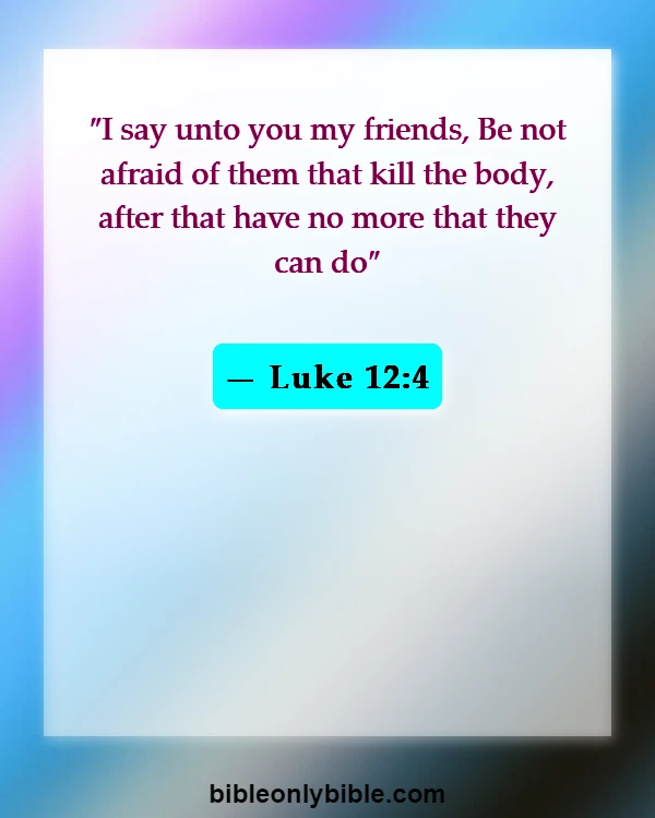 Bible Verses About Friendship With God (Luke 12:4)