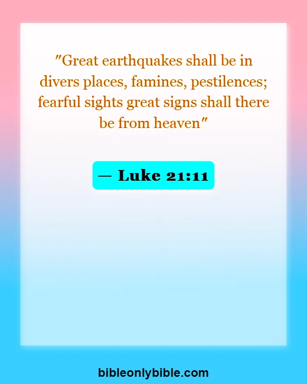 Bible Verses About Jesus Warnings (Luke 21:11)