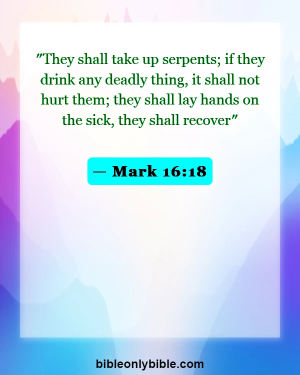 Bible Verses About Power In The Name Of Jesus (Mark 16:18)