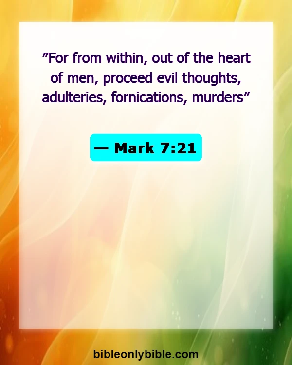 Bible Verses About Fornication (Mark 7:21)