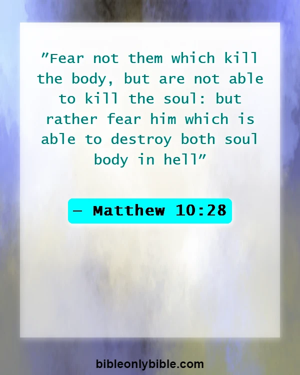 Bible Verses About Eternal Life In Hell (Matthew 10:28)