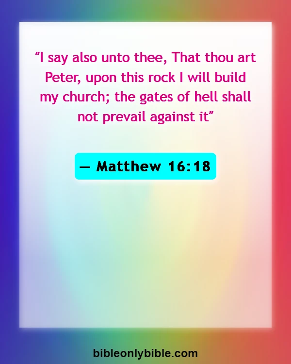 Bible Verses About War Between Good And Evil (Matthew 16:18)