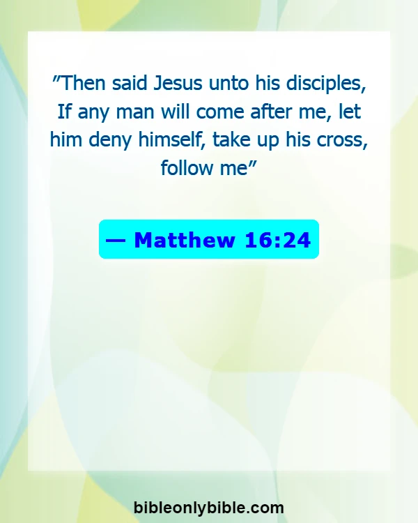 Bible Verses About Cross (Matthew 16:24)