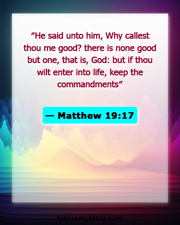 Bible Verses About God Is Good All The Times (Matthew 19:17)