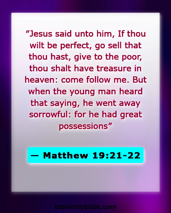 Bible Verses About God Gives Us Free Will (Matthew 19:21-22)