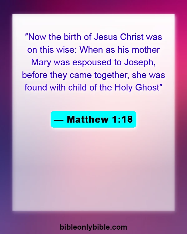 Bible Verses About Christmass (Matthew 1:18)