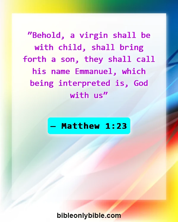 Bible Verses About Jesus (Matthew 1:23)