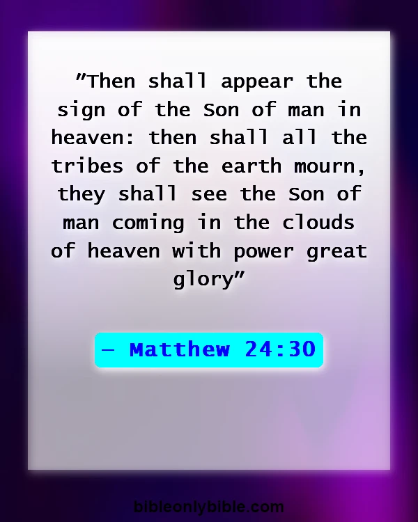 Bible Verses About Rapture (Matthew 24:30)