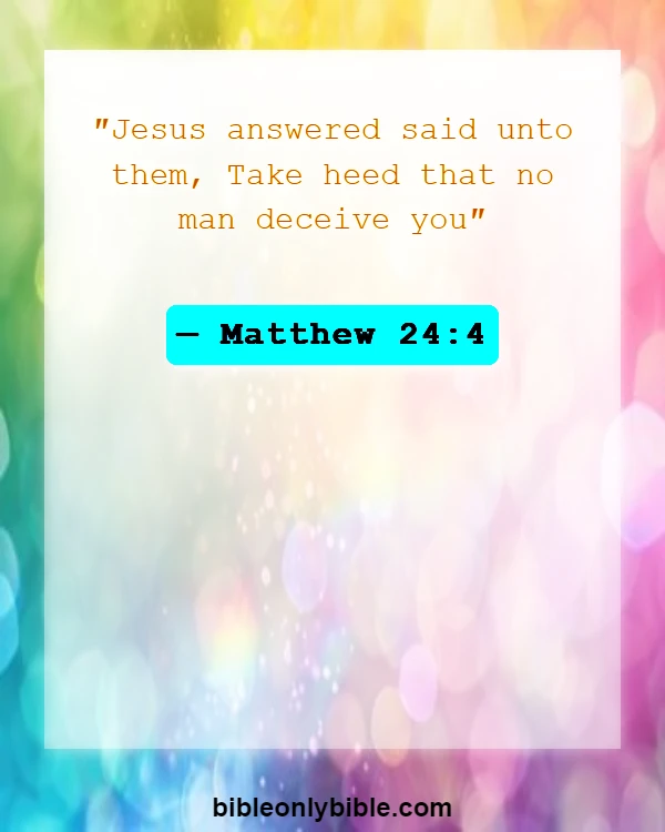 Bible Verses About Warning Of False Prophets (Matthew 24:4)