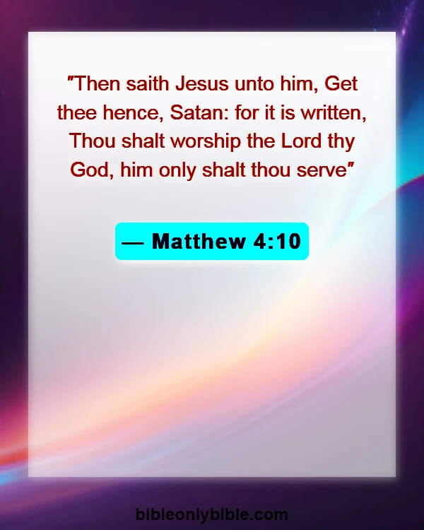 Bible Verses About Satan Falling (Matthew 4:10)