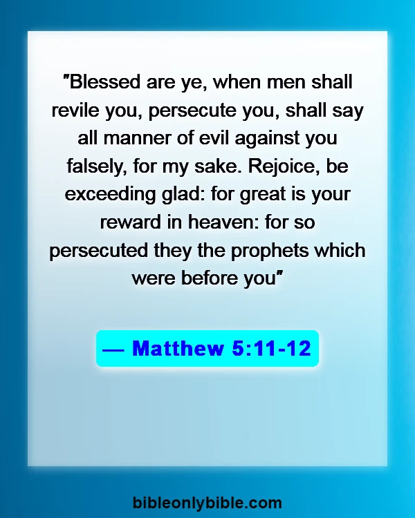 Bible Verses About Making Fun Of Others (Matthew 5:11-12)