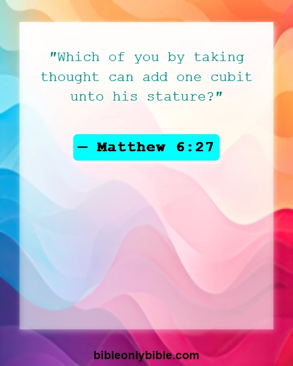 Bible Verses About Short (Matthew 6:27)