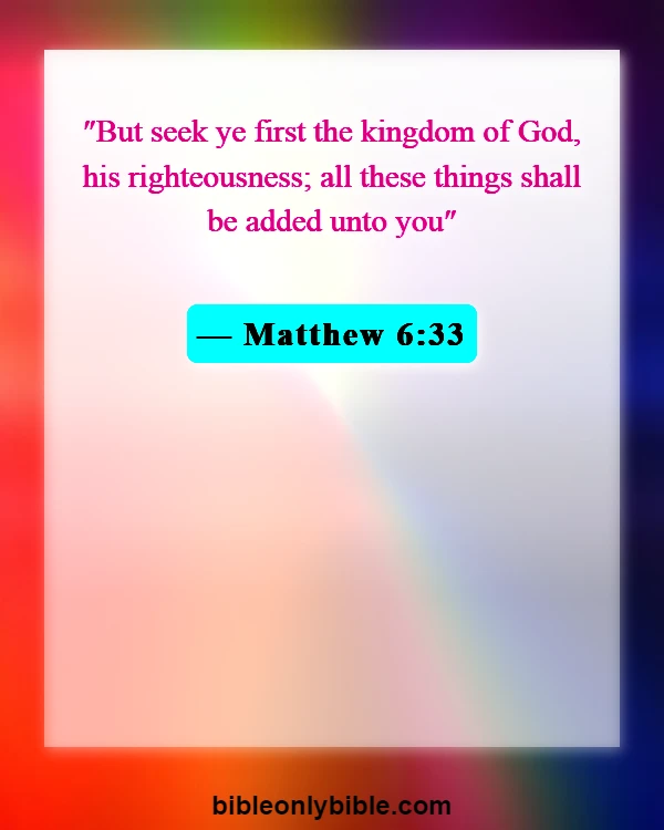 Bible Verses About Running The Race (Matthew 6:33)