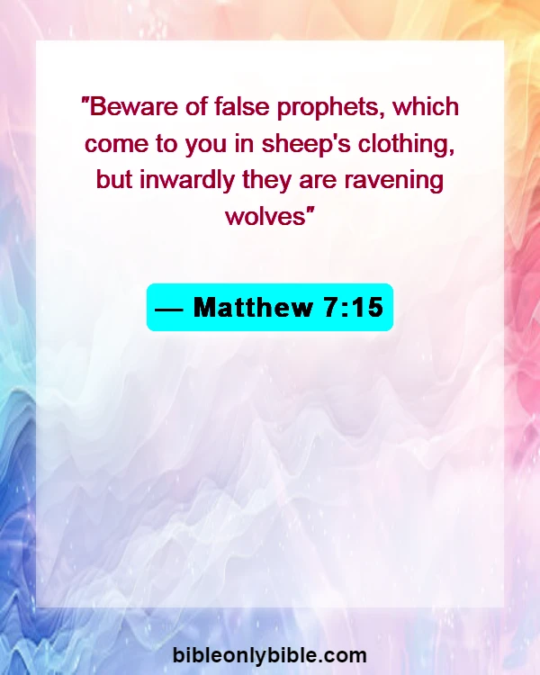 Bible Verses About Toxic People (Matthew 7:15)