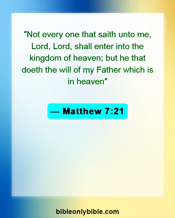 Bible Verses About Who Will Go To Hell (Matthew 7:21)